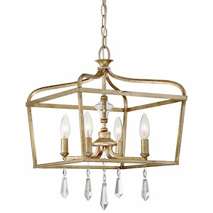 Laurel Estate - 4 Light Pendant in Traditional Style - 19.25 inches tall by 14.25 inches wide - 539154