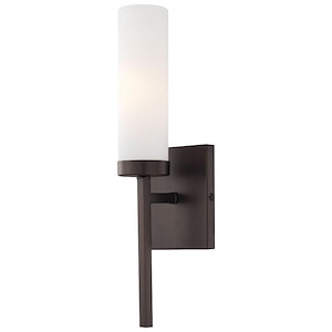 Compositions - 1 Light Wall Sconce in Transitional Style - 15.25 inches tall by 4.25 inches wide