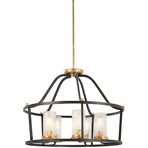 Posh Horizon - 5 Light Pendant in Transitional Style - 18.5 inches tall by 25.5 inches wide