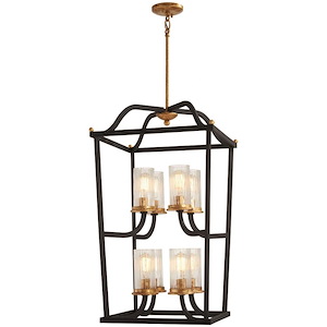 Posh Horizon - 8 Light 2-Tier Pendant in Transitional Style - 32 inches tall by 18.25 inches wide
