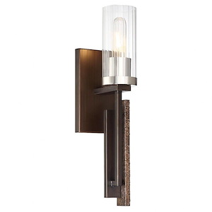 Maddox Roe - 1 Light Wall Sconce in Transitional Style - 18 inches tall by 4.75 inches wide