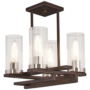 Maddox Roe - 4 Light Semi-Flush Mount in Transitional Style - 13.75 inches tall by 15.75 inches wide - 699725