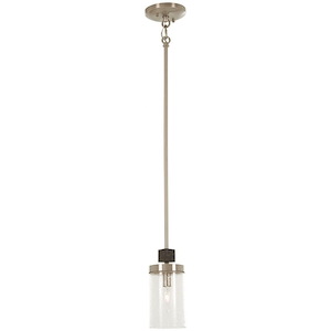 Bridlewood - 1 Light Mini Pendant in Transitional Style - 9 inches tall by 4 inches wide - 699714