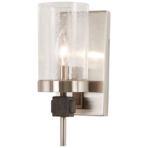 Bridlewood - 1 Light Bath Vanity Approved for Damp Locations in Transitional Style - 11.25 inches tall by 4.5 inches wide - 699713