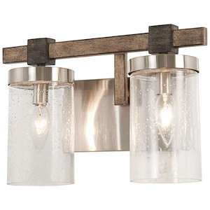 Bridlewood - 2 Light Bath Vanity Approved for Damp Locations in Transitional Style - 8.75 inches tall by 14 inches wide - 699712