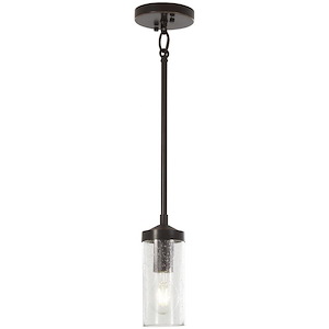 Elyton - 1 Light Mini Pendant in Transitional Style - 7.75 inches tall by 3.25 inches wide