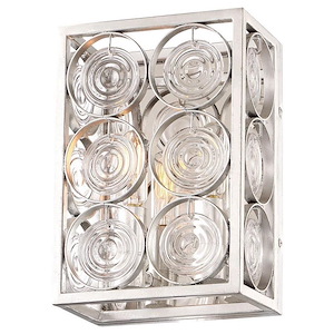 Culture Chic - 2 Light Wall Sconce in Contemporary Style - 9.75 inches tall by 6.75 inches wide