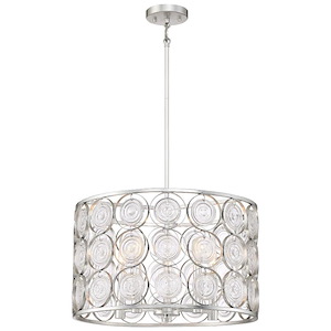 Culture Chic - 5 Light Pendant in Transitional Style - 12.5 inches tall by 20 inches wide