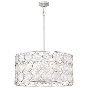 Culture Chic - 6 Light Pendant in Transitional Style - 12.25 inches tall by 24.5 inches wide