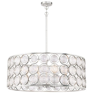 Culture Chic - 8 Light Pendant in Transitional Style - 12.25 inches tall by 31.5 inches wide