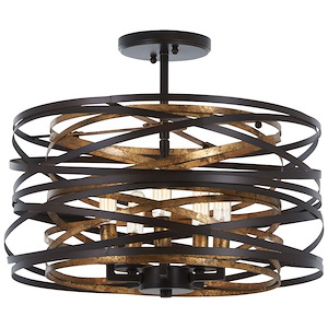 Vortic Flow - 5 Light Convertible Pendant in Contemporary Style - 9 inches tall by 16 inches wide - 699849