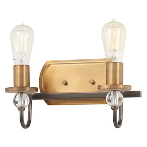Safra - 2 Light Bath Vanity in Transitional Style - 10.5 inches tall by 12 inches wide - 699831