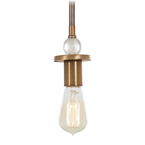 Safra - 1 Light Mini Pendant in Transitional Style - 9 inches tall by 3 inches wide - 699829