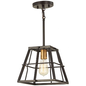 Keeley Calle - 1 Light Mini Pendant in Transitional Style - 9.25 inches tall by 10 inches wide