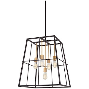 Keeley Calle - 5 Light Pendant in Transitional Style - 25.5 inches tall by 22 inches wide