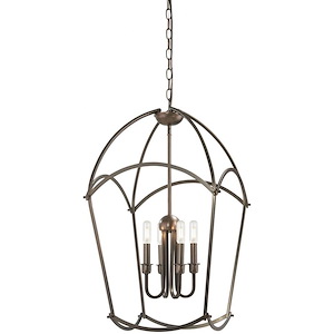 Jupiter&#39;s Canopy - 4 Light Pendant in Transitional Style - 28.75 inches tall by 17 inches wide
