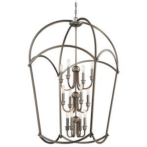 Jupiter's Canopy - Twelve Light 3-Tier Pendant in Transitional Style - 42.5 inches tall by 25 inches wide - 699815