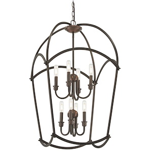Jupiter's Canopy - 8 Light 2-Tier Pendant in Transitional Style - 33.75 inches tall by 19.75 inches wide - 699813