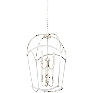 Jupiter&#39;s Canopy - 8 Light 2-Tier Pendant in Transitional Style - 33.75 inches tall by 19.75 inches wide
