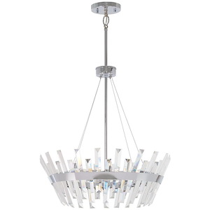 Echo Radiance - 6 Light Pendant in Contemporary Style - 20.25 inches tall by 19.5 inches wide
