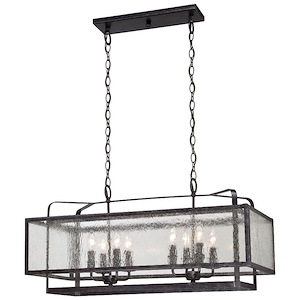 Camden Square - 8 Light Island in Transitional Style - 15.25 inches tall by 15 inches wide - 539278