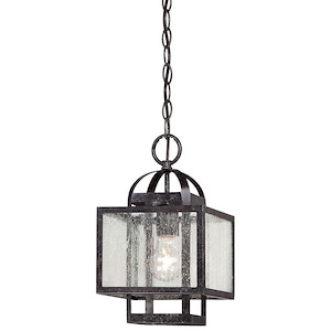 Camden Square - 1 Light Mini Pendant in Transitional Style - 13.25 inches tall by 7.5 inches wide - 539277