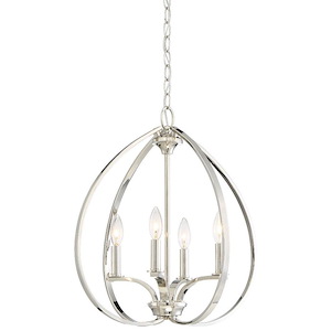Tilbury - 4 Light Pendant in Transitional Style - 20.5 inches tall by 19 inches wide