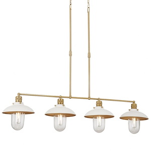 Downtown Edison - 4 Light Chandelier-24.5 Inches Tall and 44 Inches Wide - 1293178