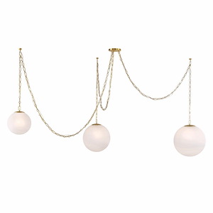 Marbelle - 3 Light Pendant-12.25 Inch Tall and 81.75 Inch Wide - 1375680