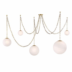 Marbelle - 5 Light Pendant-18.5 Inch Tall and 84.5 Inch Wide - 1375681