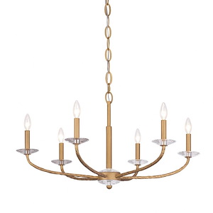 Atella - 6 Light Chandelier-18.13 Inches Tall and 32 Inches Wide
