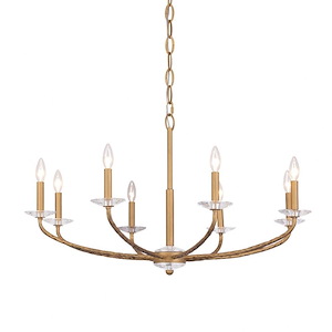 Atella - 8 Light Chandelier-20.13 Inches Tall and 36 Inches Wide