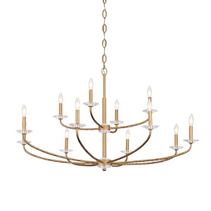 Atella - 12 Light Chandelier-28.25 Inches Tall and 48 Inches Wide
