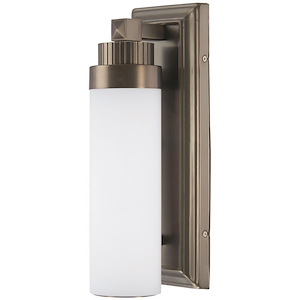 15W 1 LED Wall Sconce in Traditional Style - 13 inches tall by 4.75 inches wide