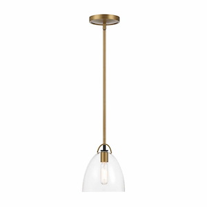 Sommersby - 1 Light Pendant-8.5 Inch Tall and 7 Inch Wide - 1375692
