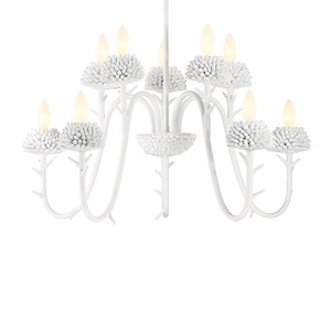 North Fork By Robin Baron - 10 Light 2-Tier Chandelier - 1292979
