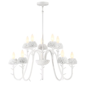 North Fork - 10 Light 2-Tier Chandelier - 1292979