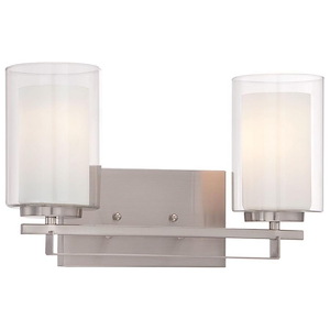 Parsons Studio - 2 Light Bath Bar in Transitional Style - 8.75 inches tall by 15 inches wide