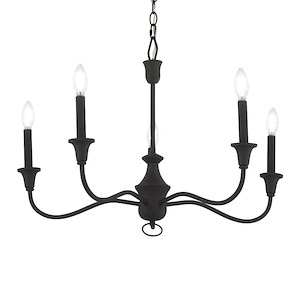 Halifax County - 5 Light Chandelier-20.5 Inches Tall and 28 Inches Wide