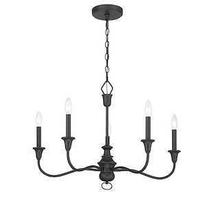 Halifax County - 5 Light Chandelier-20.5 Inches Tall and 28 Inches Wide - 1293126