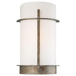 Compositions - 1 Light Wall Sconce in Transitional Style - 12.25 inches tall by 7.75 inches wide