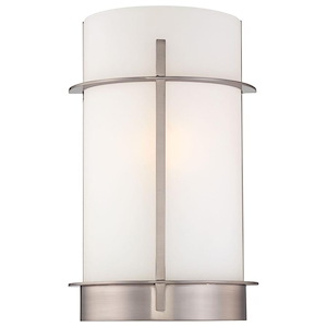 1 Light Wall Sconce in Contemporary Style - 12.25 inches tall by 7.75 inches wide - 539422