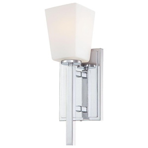 City Square - 1 Light Wall Sconce in Transitional Style - 13.5 inches tall by 4.75 inches wide
