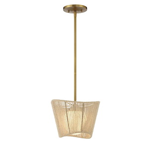 Key Largo - 1 Light Pendant-7.5 Inches Tall and 10 Inches Wide - 1333147