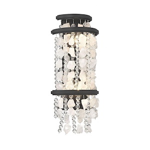 Shimmering Elegance - 2 Light Wall Sconce-18.25 Inches Tall and 4 Inches Wide
