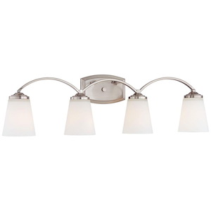 Overland Park - 4 Light Transitional Bath Vanity in Transitional Style - 9 inches tall by 30.5 inches wide - 539502