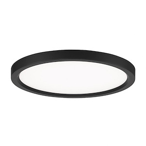 30W 1 LED Round Flush Mount-1 Inches Tall and 15 Inches Wide
