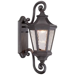 Great Outdoors - Hanford Pointe - 14W 1 LED Outdoor Wall Mount in Traditional Style - 21.75 inches tall by 9 inches wide - 538481