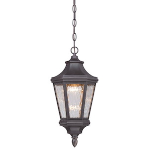 Great Outdoors - Hanford Pointe - 14W 1 LED Outdoor Chain Hung Lantern in Traditional Style - 18.75 inches tall by 9 inches wide - 538480