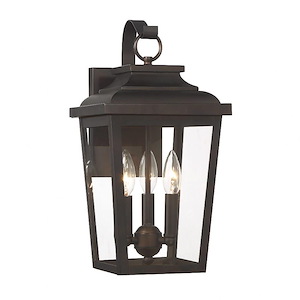 Irvington Manor - 3 Light Outdoor Wall Mount-16.75 Inches Tall and 8.5 Inches Wide